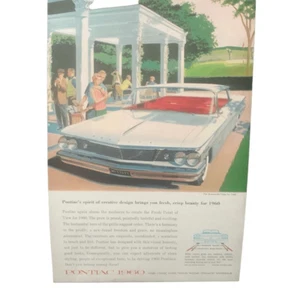 Vintage 1959 Pontiac Bonneville Vista Ad Advertisement - Picture 1 of 4