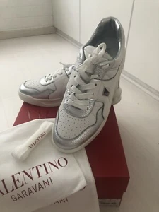 Valentino Garavani One Stud Low white/silver Sneaker 46 - Bild 1 von 10
