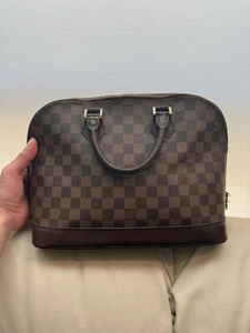 Louis Vuitton Alma Top Handle PM Damien Ebene Authentic - Picture 1 of 21