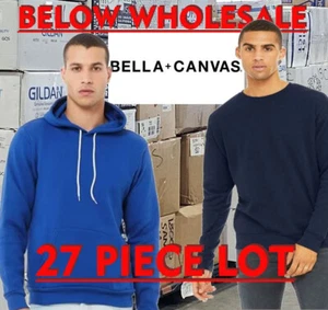 Lote Sudadera con Capucha Bella+Lona 3719 Azul Gris Bella Surtida AL POR MAYOR en Blanco - Imagen 1 de 5