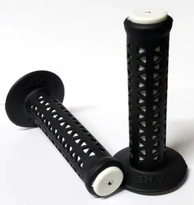 Impugnature bicicletta AME old school BMX Unitron - nero su bianco *MADE IN USA NUOVE - Foto 1 di 1