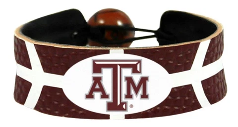 Texas A&M Aggies Color Basketball Bracelet [NEW] NCAA Jewelry Wrist Necklace Cover
