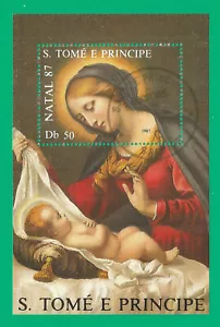Sao Tome and Principe 1987 year, used block religion - Picture 1 of 1