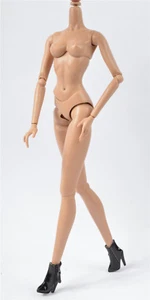 schwarze Schuhe für Fashion Royalty II FR2 Nu Face 2 Körper Puppenstiefel dicker Absatz 13FR2 - Bild 1 von 6