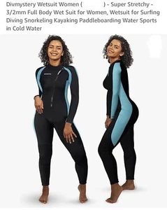 NWT Divmystery Women’s Wetsuit Super Stretch 3/2mm. Size 6T - Picture 1 of 11