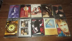 Vintage Collection Lot of 10 Cassette Tapes Pop/Rock 80's-90's Set #5 - Picture 1 of 6