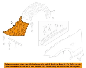 MAZDA OEM 16-18 MX-5 Miata Fender-Front Shield Right N2435613ZA - Picture 1 of 2