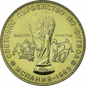 Bulgaria 1980 1 le "FIFA World 82" Copper-nickel coin - Picture 1 of 2