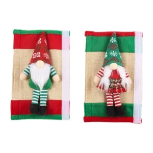 Pack of 2 Christmas Ornament Refrigerator Handle Covers for Kitchen Decoration - Picture 1 of 8