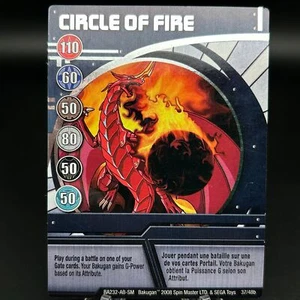 Bakugan CIRCLE of FIRE Blue Ability Card -FOIL- 2008 BA232-AB-SM 37/48b - Picture 1 of 7