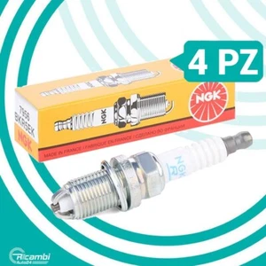 KIT 4 CANDELE ACCENSIONE NGK BKR5EK 7956 PER PEUGEOT OPEL RENAULT SAAB LANCIA - Imagen 1 de 10
