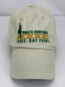 Rolex Kentucky Hat Cap Strap Back 3 Day Horse Riding Event 2016 Beige Volunteer - Picture 1 of 5