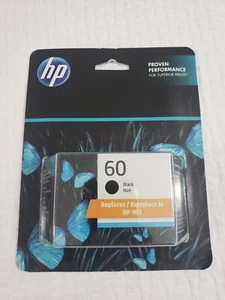 (A5) Genuine HP 60 Original Ink Cartridges Black Expired Jan 2025 - Picture 1 of 3