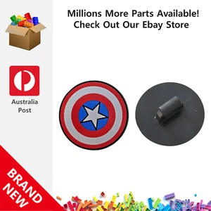 Genuine LEGO™ Dark Grey Minifigure Shield Circular Convex Face 75902 6261471 New - Picture 1 of 2
