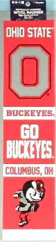 Ohio State Buckeyes 8 x 32-inch Evolution Wool Banner New Fanatics Cover