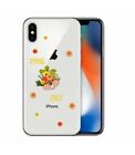 IPHONE Shell X XS Spring Vibes Squirrel Flower Transparent
