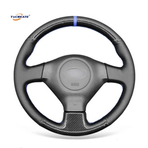 PU Leather Carbon Fiber Steering Wheel Cover for Subaru Forester Impreza #0713 - Bild 1 von 12