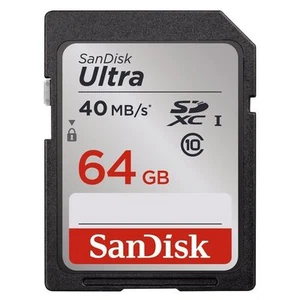 SanDisk 64GB Ultra SDXC SDHC SD Flash Memory Card Class 10 40MB/s 266x - Picture 1 of 1