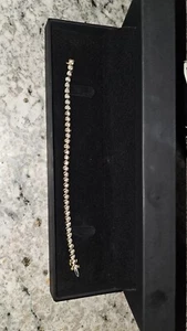 Kay Jewelers 7" 10K Diamond Tennis Bracelet 1ct - Picture 1 of 6