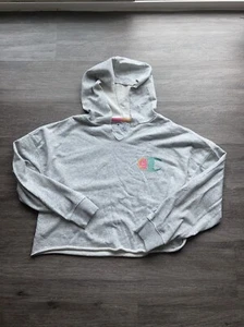 Champion Women's Cropped Gray Long Sleeve Size M - Picture 1 of 8