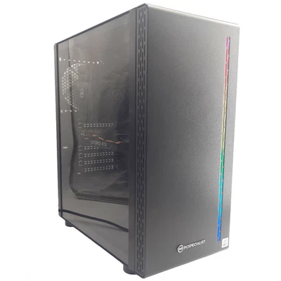 PC Specialist Gaming Desktop i7-10700 32GB RAM GeForce RTX 2060 1TB SSD 1TB HDD - Image 1 of 4