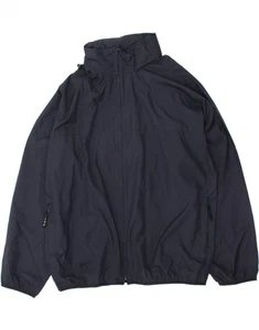 IZOD Mens Hooded Bomber Jacket UK 44 2XL Navy Blue Polyester CK00 - Picture 1 of 3