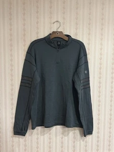 Kuhl 1/4 Zip 100% Wolle Sweatshirt Herren Gr. XL grün Outdoor Mock Neck - Bild 1 von 10