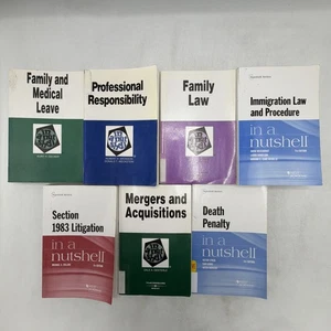 Lot of 7 Law Books West Nutshell Series Family Immigration Mergers Litigation - Imagen 1 de 8