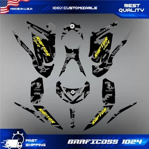 Yamaha Raptor 700 700R Grafik Kit 2013 2014 2017 bis 2025 Decals Aufkleber ATV - Bild 1 von 7