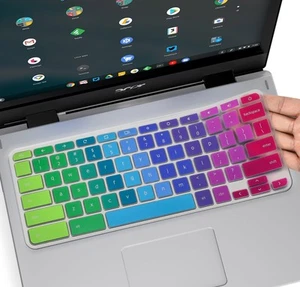 Colorful Keyboard Skin Cover for 2019/2018/2017 Newest Acer Premium R11 11.6 / - Picture 1 of 7