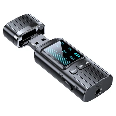 Bluetooth Transmitter Receiver 2 in 1 Wireless Audio 3.5mm Jack Aux Adapter DC5V - Image 1 of 4