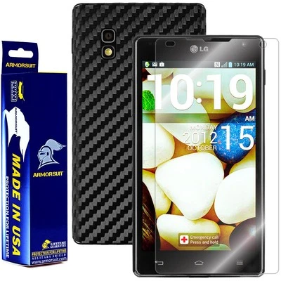 ArmorSuit MilitaryShield LG Optimus G (AT&T) Screen + Black Carbon Fiber Film - Image 1 of 4