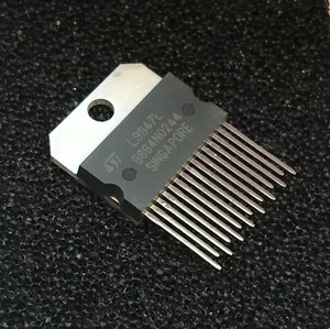 L9947L Motor Driver, Quad Half-Bridge and Single High-Side, Multiwatt-15, ST - Picture 1 of 2