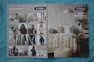PATONS #1309 Family & Homewares Pattern Book - Inca Yarn 14 PLY NEW 15 Designs - Picture 1 of 1