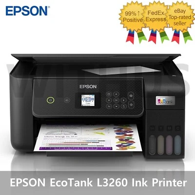 EPSON EcoTank L3260 A4 Wi-Fi All-in-One Ink Tank Printer Print/Scan/Copy_ - Image 1 of 4