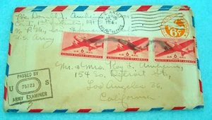 WWII JAPAN Propaganda Postcards in Censored Letter from 1st Infantry Combatant - Picture 1 of 19
