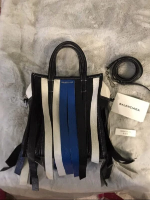 Bolso de Mano Balenciaga Pequeño Multicolor Cuero Bazar Flecos - Estado Auténtico Foto 1 de 4