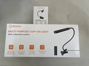 Glocusent Multi Purpose Clip-On Reading Light with A Remote Control - Picture 1 of 10