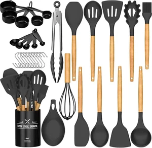 Umite Chef Kitchen Cooking Utensils Set, 33 Pcs Non-Stick Utensils Spatula Set w - Picture 1 of 12