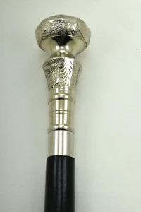 Share Add to Watchlist Vintage Brass Handle Victorian Telescope Fold able Woode - Picture 1 of 3