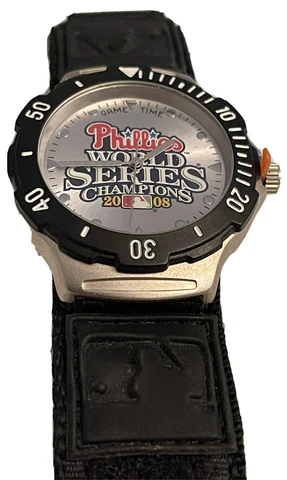 Game Time Phillies World Series Champions 2008 Watch Needs Battery Cover