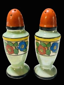 Japanische Glanzgeschirr Salz und Pfefferstreuer Made in Japan, handbemalt, Vintage - Bild 1 von 5
