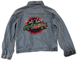 Vintage NASCAR Bobby Labonte Jean Jacket #18 Youth Medium - Picture 1 of 17