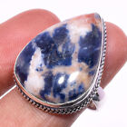 Sodalite Gemstone 925 Sterling Silver Jewelry Ring Size 6.5