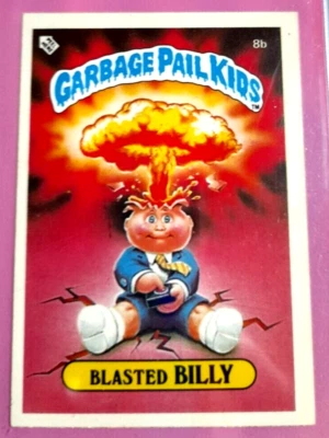 1985 Garbage Pail Kid OS1 Blasted Billy #8b  Topps Uk Pos 10 Grade !! - Image 1 of 4