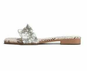 CAPE ROBBIN OHANA NO LEFT BEHIND SLIP ON OPEN TOE SLIDE MULE SANDALS SNAKE - Picture 1 of 4