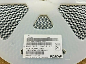 (50 PIECE LOT) 2R5TPB1000M, CV0E102MDANG, Capacitor, Tantalum, 1mf, 2.5V, 20±% - Bild 1 von 1