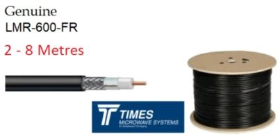 LMR-600-FR 50 Ohm Fire Retardant Times Microwave Coaxial Cable Non Halogen 2-8m - Image 1 of 4