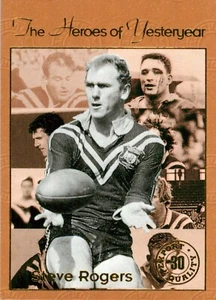 1994 Cronulla Sharks NRL Dynamic Kangaroos Heroes Yesteryear Card - Steve Rogers - Picture 1 of 3