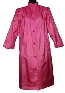 Amanda Smith - Vintage Barbie Pink Button Front Rain Coat - Petite Size 10 - Picture 1 of 5